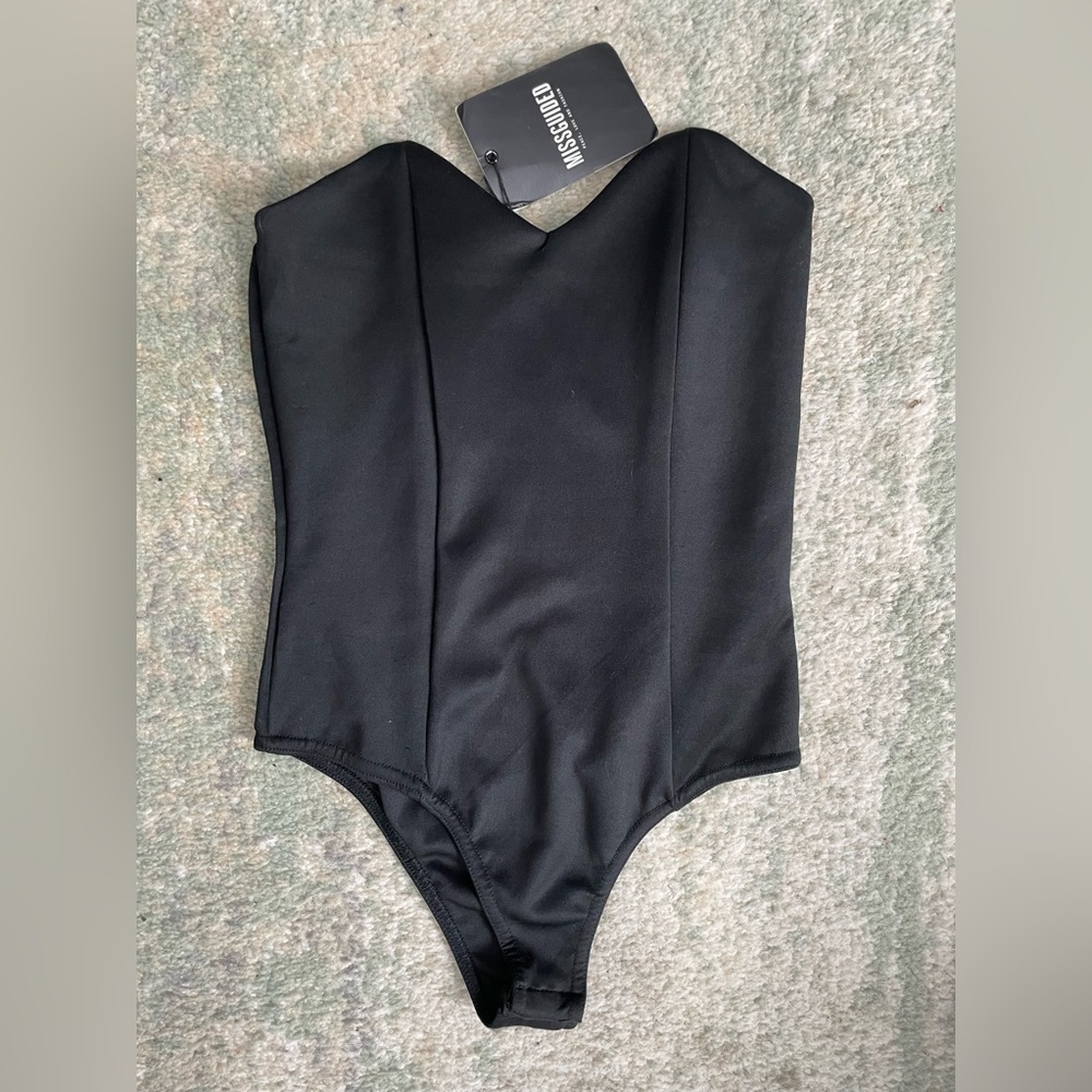 MISSGUIDED Black Leotard WITH TAGS